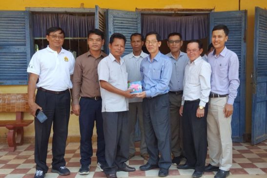 ការចុះតម្លៃវាយការបង្រៀនសាកល្បង “ឯកសារអប់រំស្តីពីការប្រែប្រួលអាកាសធាតុសម្រាប់មធ្យមសិក្សាទុតិយភូមិ” នៅខេត្តស្វាយរៀង