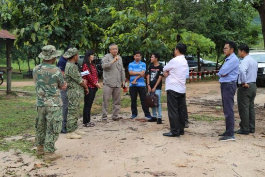 គណៈប្រតិភូនៃអគ្គលេខាធិការដ្ឋាន ក.ជ.អ.ច. អញ្ជើញត្រួតពិនិត្យដំណើរការសាងសង់សួនកេសរកូលព្រៃ (អ័រគីដេ)
