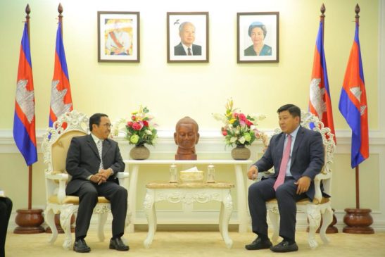 ពិភាក្សាការងារពាក់ព័ន្ធនឹងកិច្ចសហប្រតិបត្តិការលើវិស័យបរិស្ថាន ការគ្រប់គ្រងធនធានធម្មជាតិ និងការអភិវឌ្ឍដោយចីរភាព