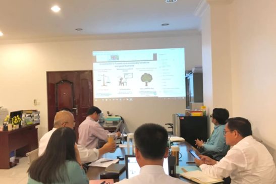 កិច្ចប្រជុំតាមប្រព័ន្ធអនឡាញស្ដីពី ការវាយតម្លៃសេវាកម្មអេកូឡូស៊ីនៅកម្ពុជា