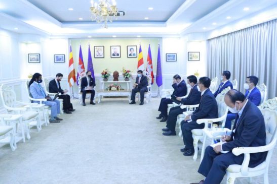 ឯកឧត្តម សាយ សំអាល់ រដ្ឋមន្រ្តីក្រសួងបរិស្ថាន បានជួបពិភាក្សាជាមួយឯកឧត្តម Pablo Kang ឯកអគ្គរដ្ឋទូតអូស្រ្តាលី ប្រចាំនៅកម្ពុជា