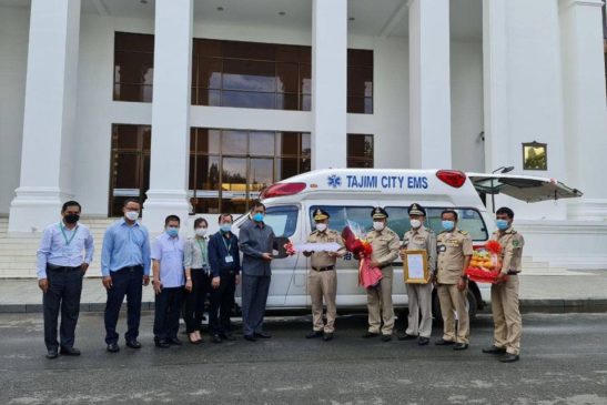 ឯកឧត្តម ផៃ ប៊ុនឈឿន រដ្ឋលេខាធិការប្រចាំការក្រសួងបរិស្ថាន បានអញ្ជើញជាអធិបតីភាពប្រគល់រថយន្តសង្គ្រោះបន្ទាន់ ចំនួន ០១គ្រឿង ដែលជាអំណោយរបស់អង្គការ The Society for Promotion of Japanese Diplomacy