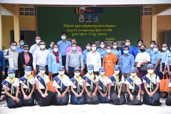 សាលាបឋមសិក្សាស្វាយជ្រំនៅខេត្តស្វាយរៀងទទួលសមិទ្ធផលគម្រោងសាលានិរន្តរភាព