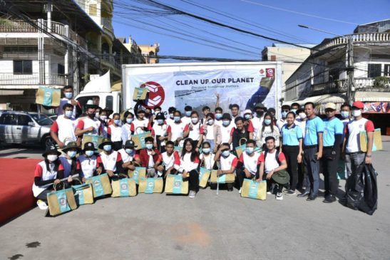 យុទ្ធនាការ កាត់បន្ថយការប្រើប្រាស់ថង់ប្លាស្ទិក និងផ្សព្វផ្សាយកន្រ្ដកបរិស្ថាន នៅខេត្តកំពត