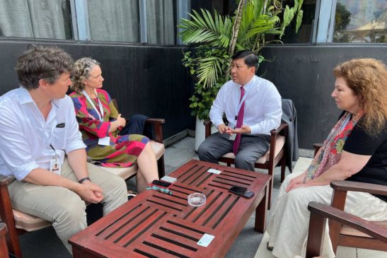 ឯកឧត្ដម សាយ សំអាល់ រដ្ឋមន្ត្រីក្រសួងបរិស្ថាន បានទទួលជួបលោកបណ្ឌិត Sandy J. Andelman តំណាងអង្គការសមាគមអភិរក្សសត្វព្រៃ(WCS)