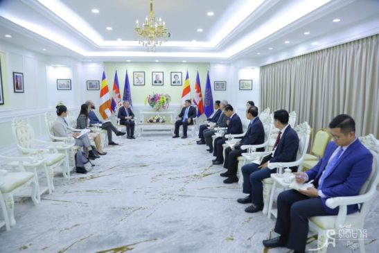 ឯកឧត្តម សាយ សំអាល់ រដ្ឋមន្ត្រីក្រសួងបរិស្ថាន បានទទួលជួបលោក Will Parks តំណាង អង្គការ UNICEF ថ្មី ប្រចាំនៅកម្ពុជា