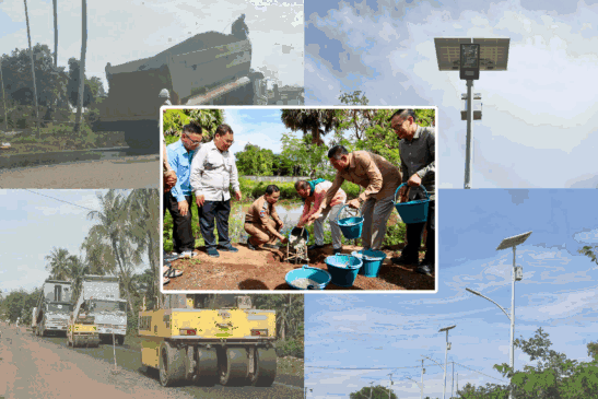 ផ្លូវលេខ ៣៧០ ប្រវែងជិត ៣០គម ឆ្លងកាត់ស្រុកអូររាំងឪ ស្រុកត្បូងឃ្មុំ និងក្រុងសួង ខេត្តត្បូងឃ្មុំប្រវែងជិត ៣០គម កំពុងដំណើរការជួសជុល និងតម្លើងភ្លើងសូឡាបំភ្លឺ ជូនប្រជាពលរដ្ឋប្រើប្រាស់